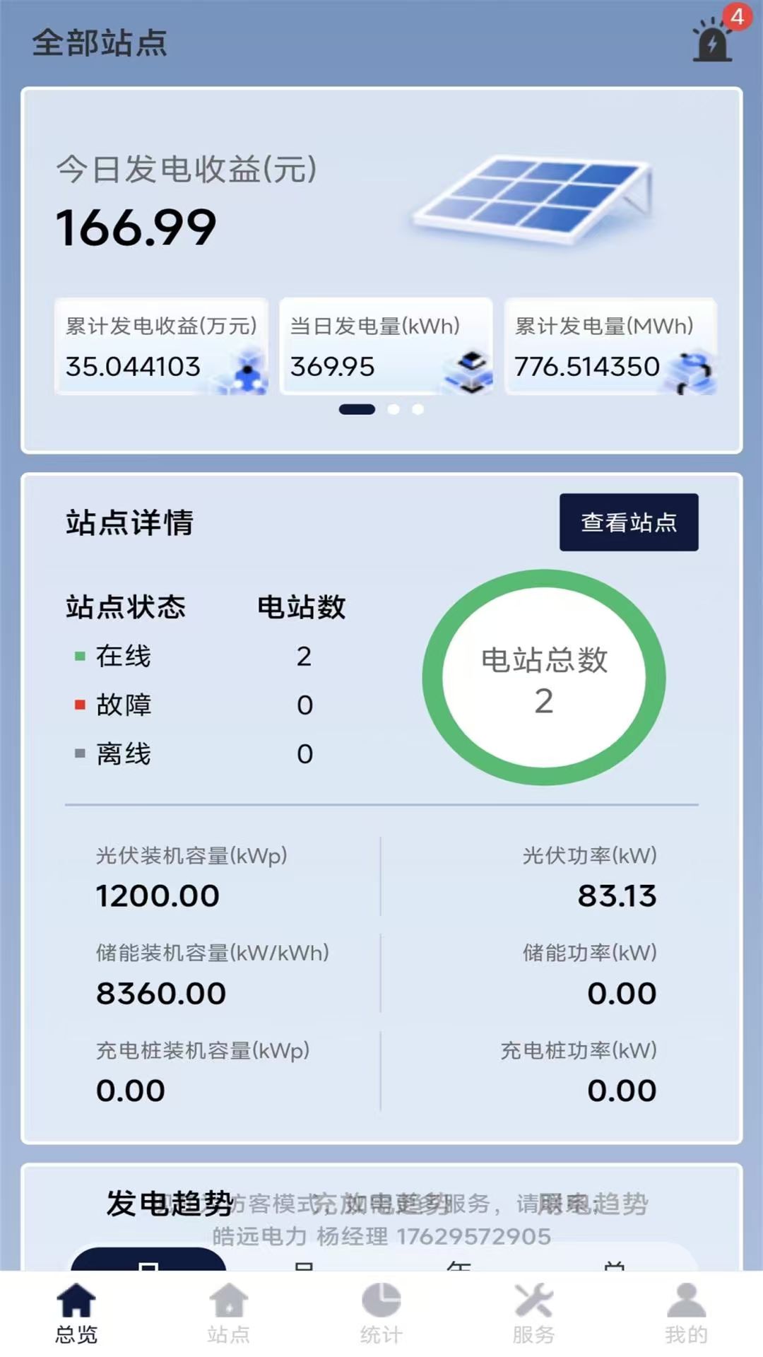 总览页面